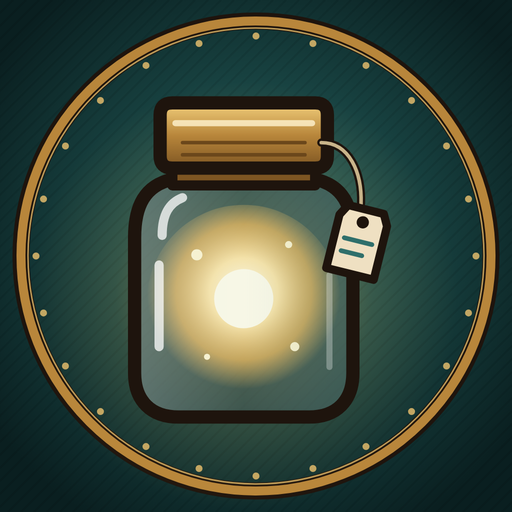 App-Symbol von Pfandhaus der Erinnerungen: ein leuchtendes Erinnerungsglas